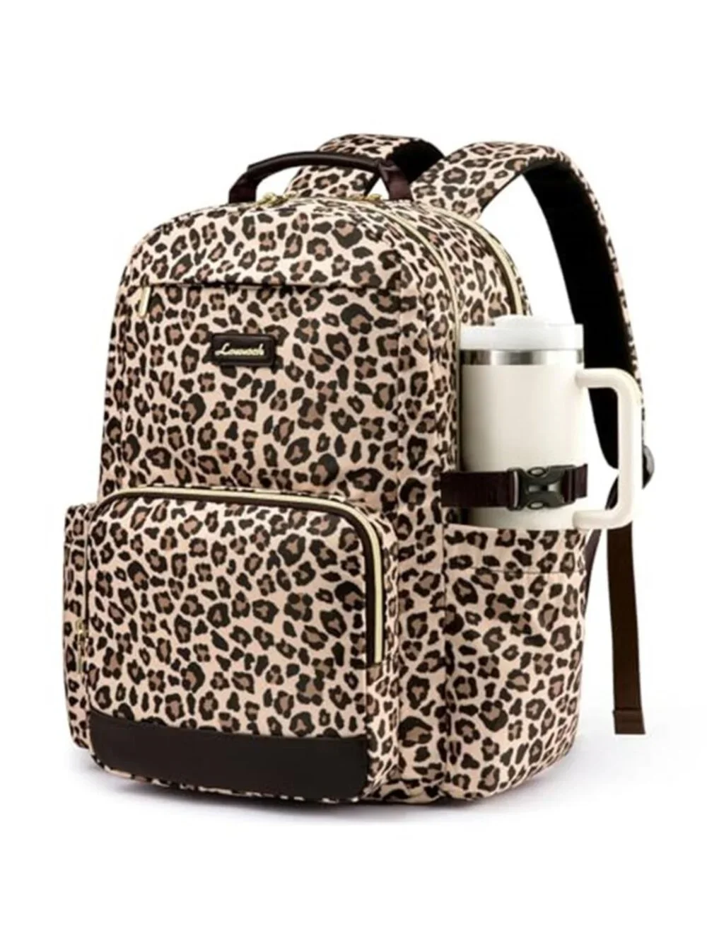 LOVEVOOK Laptop Backpack Women Large College Work Travel Anti Theft Water Bottle
